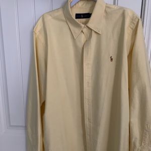 Xl yellow long sleeve polo.